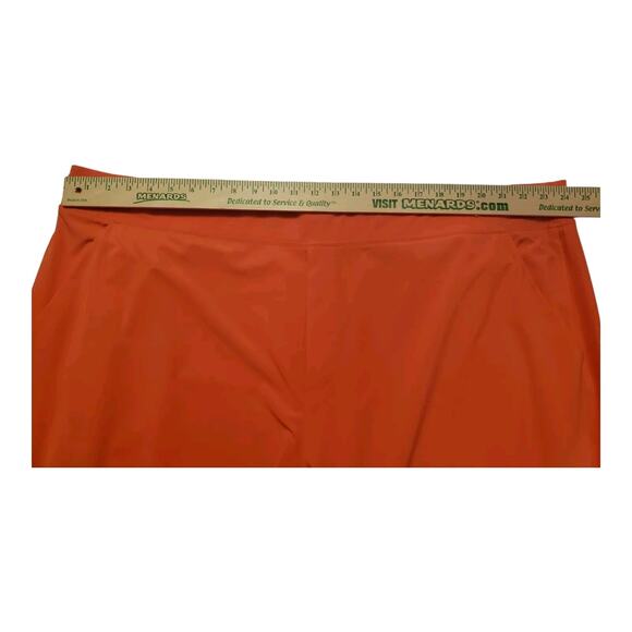 ATHLETA Brooklyn Ankle Lightweight Travel Pants Bright Coral Sz 26 Slim Fit - Picture 3 of 12
